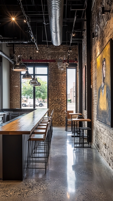 工业风酒吧长吧台