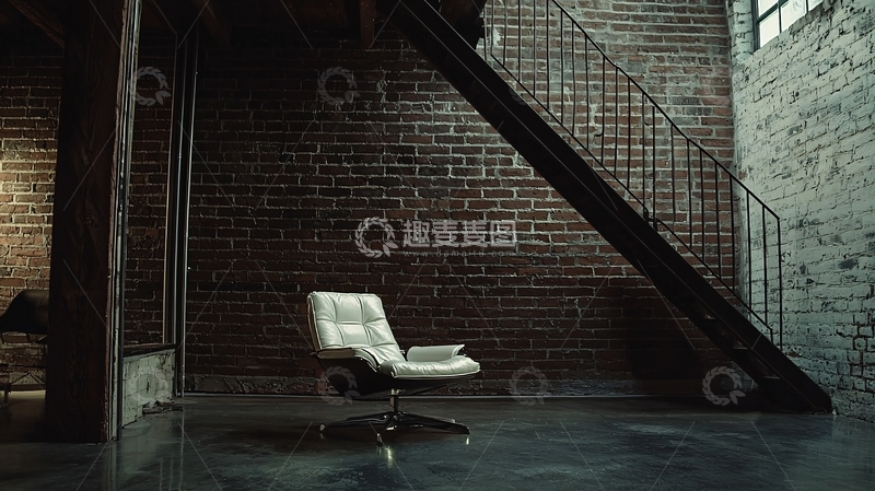 高清大图下载【趣麦麦图】工业风单椅