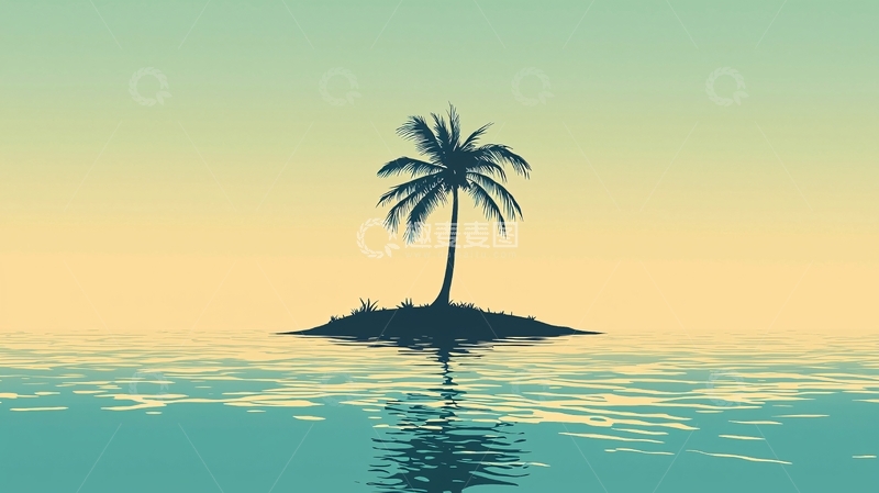 高清大图下载【趣麦麦图】孤岛