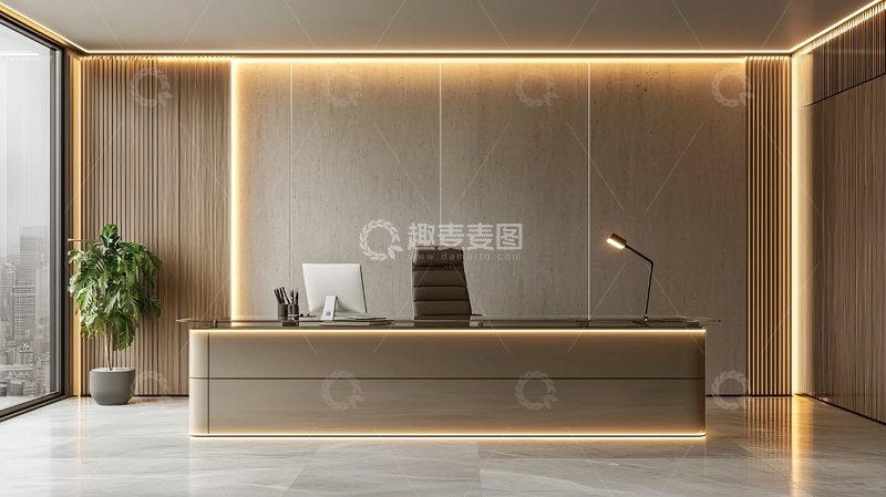 高清大图下载【趣麦麦图】现代简约办公室