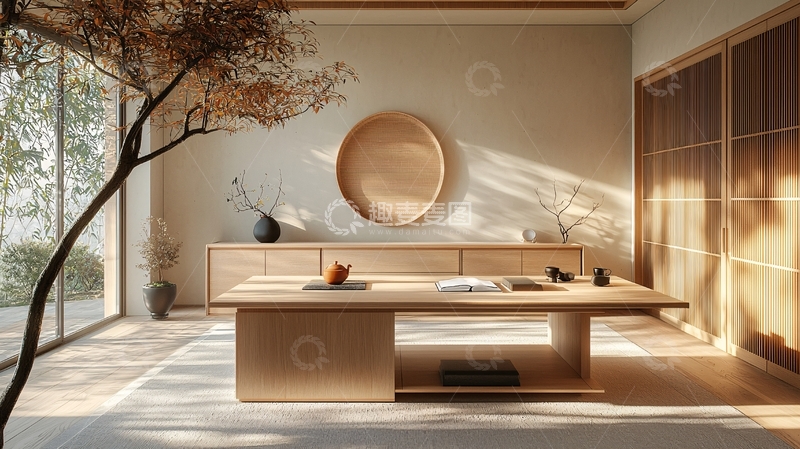 高清大图下载【趣麦麦图】极简日式风格室内设计