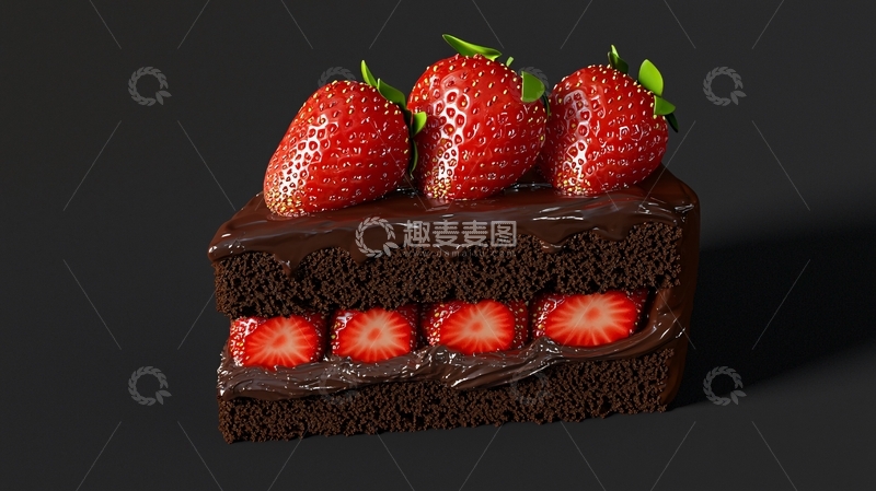 高清大图下载【趣麦麦图】巧克力蛋糕