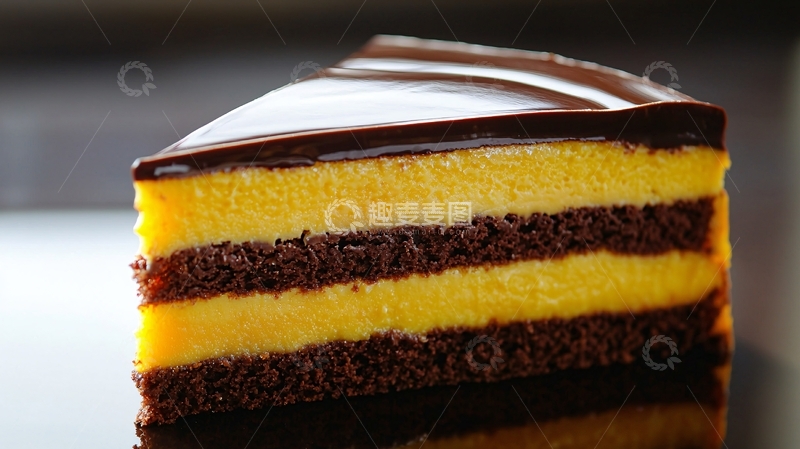 高清大图下载【趣麦麦图】巧克力芒果蛋糕