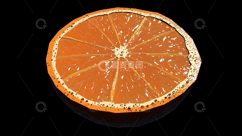 高清大图下载【趣麦麦图】橙子切片