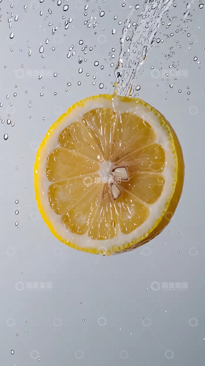 高清大图下载【趣麦麦图】柠檬水花