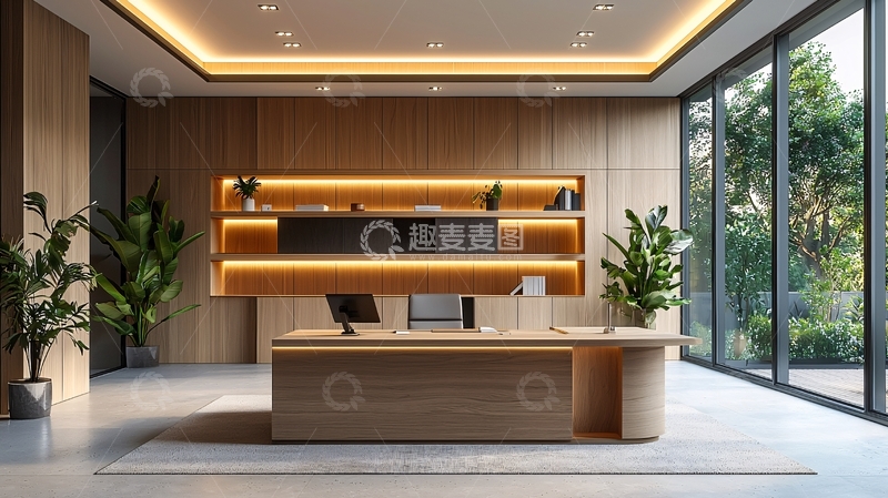 高清大图下载【趣麦麦图】现代简约办公室