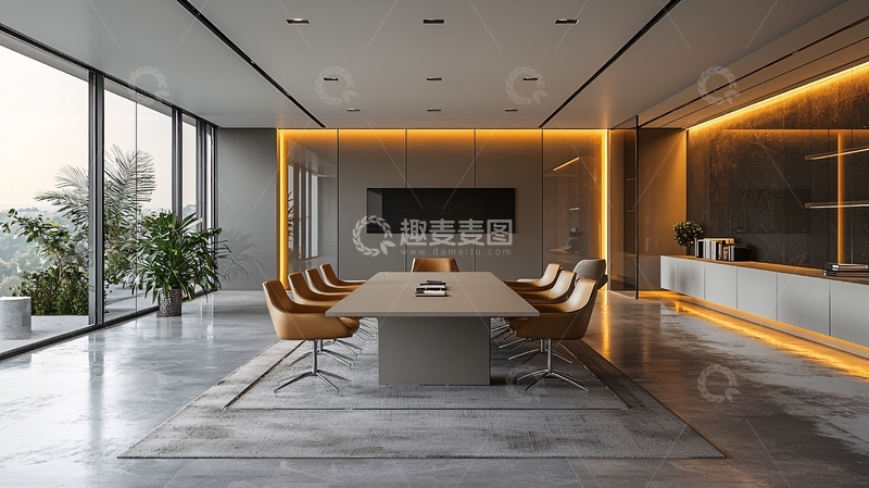 高清大图下载【趣麦麦图】现代简约会议室