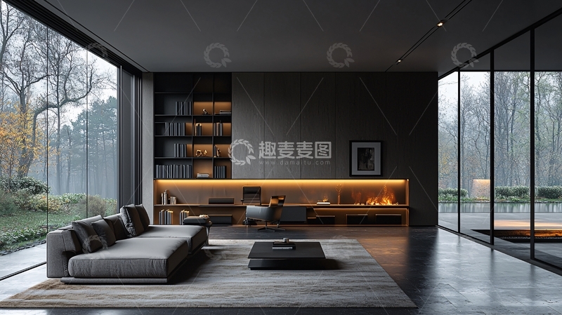 高清大图下载【趣麦麦图】现代简约客厅