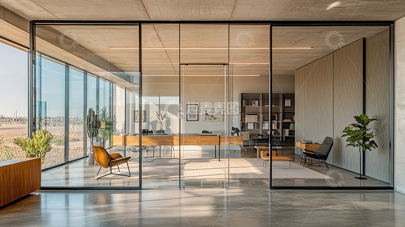 高清大图下载【趣麦麦图】现代简约办公室隔断