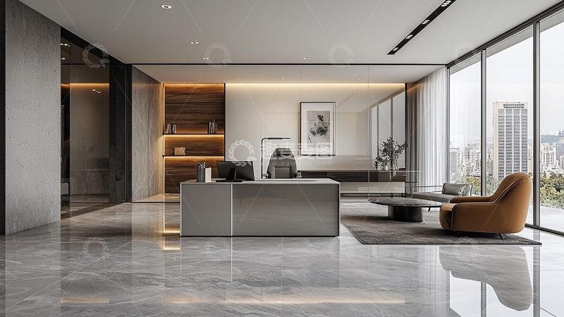 高清大图下载【趣麦麦图】现代简约办公室设计