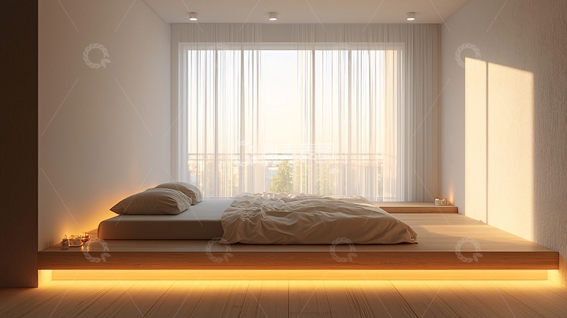 高清大图下载【趣麦麦图】极简主义卧室