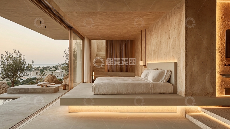 高清大图下载【趣麦麦图】极简风卧室设计