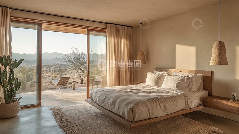 高清大图下载【趣麦麦图】极简风卧室设计
