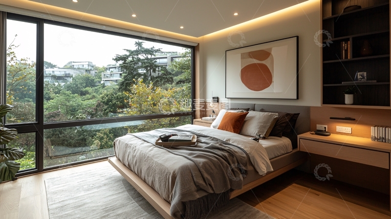 高清大图下载【趣麦麦图】现代简约风格卧室