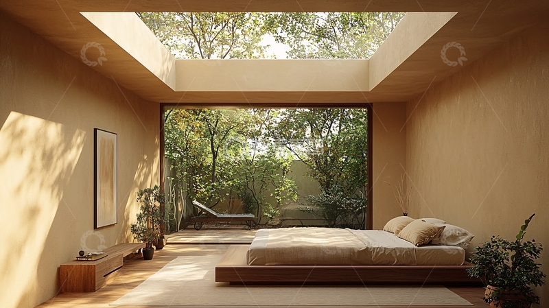 高清大图下载【趣麦麦图】自然光线下的卧室