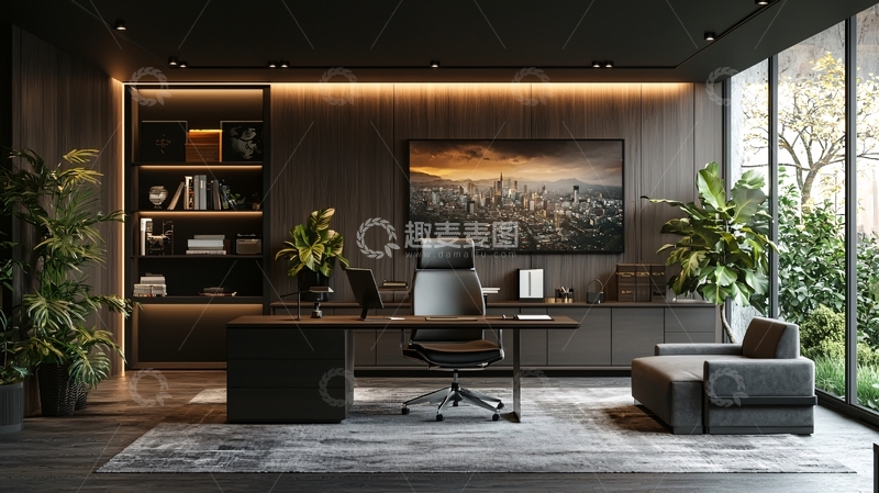 高清大图下载【趣麦麦图】现代简约高级办公室