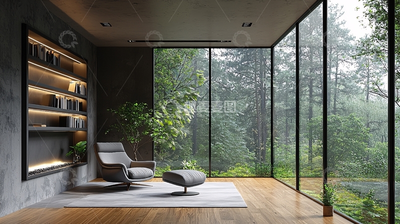 高清大图下载【趣麦麦图】极简现代客厅