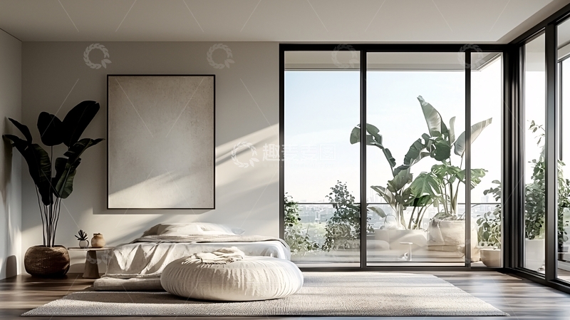 高清大图下载【趣麦麦图】简约卧室