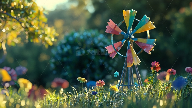 彩色风车