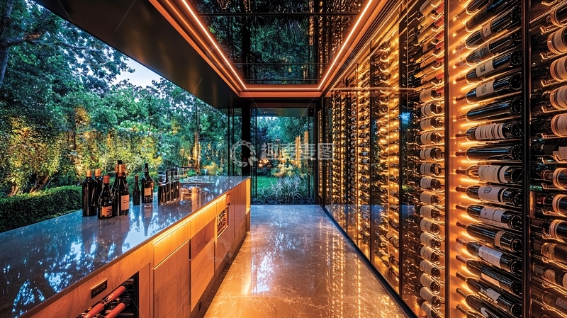 高清大图下载【趣麦麦图】奢华酒窖夜景