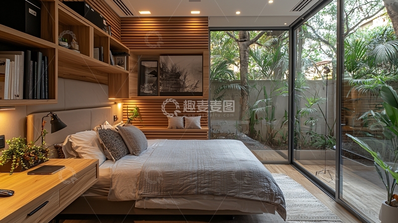 高清大图下载【趣麦麦图】现代简约卧室设计50