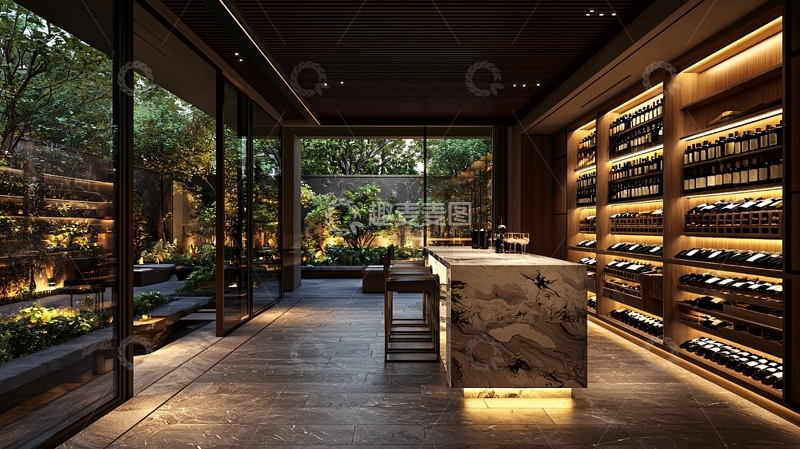 高清大图下载【趣麦麦图】奢华酒窖