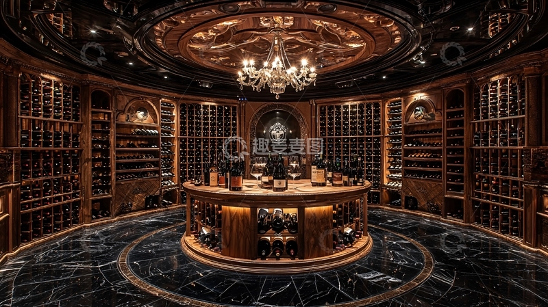高清大图下载【趣麦麦图】豪华圆形酒窖