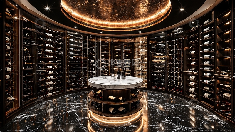 高清大图下载【趣麦麦图】豪华的圆形酒窖