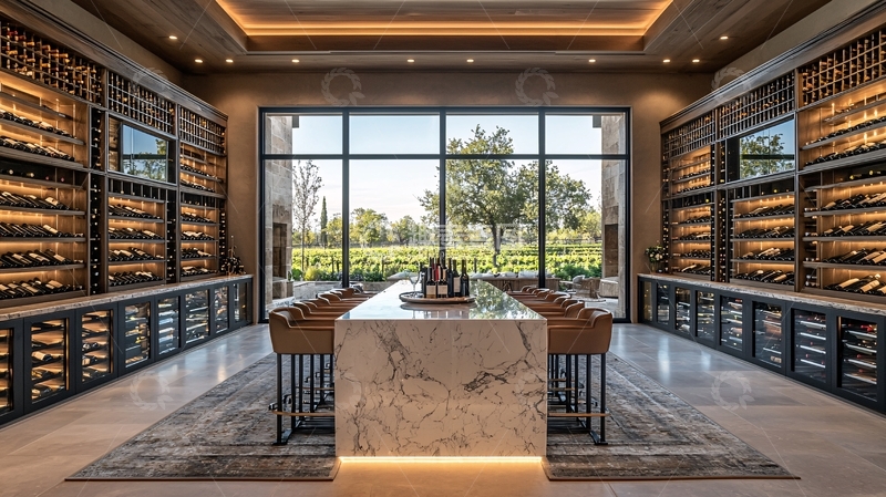 高清大图下载【趣麦麦图】酒窖长桌