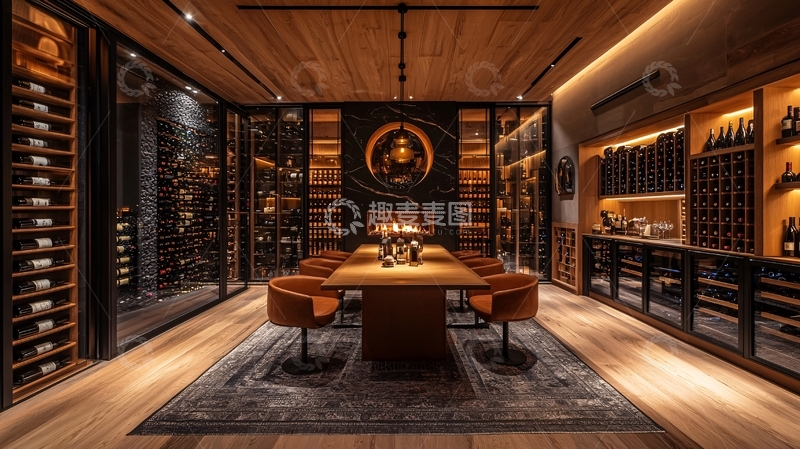 高清大图下载【趣麦麦图】高端私人酒窖