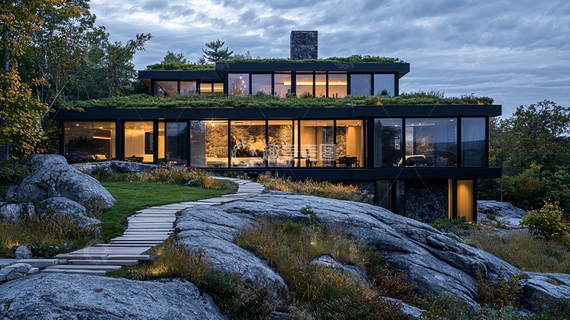 高清大图下载【趣麦麦图】现代风格别墅