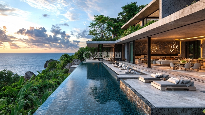 高清大图下载【趣麦麦图】海景别墅