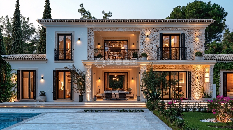 高清大图下载【趣麦麦图】豪华别墅外观
