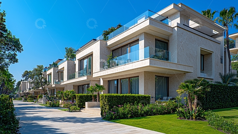 高清大图下载【趣麦麦图】现代简约风格别墅群