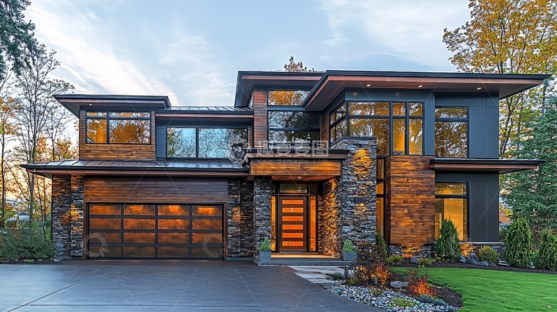 高清大图下载【趣麦麦图】现代住宅外观4