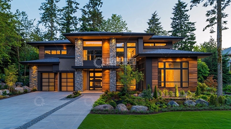 高清大图下载【趣麦麦图】现代豪华别墅