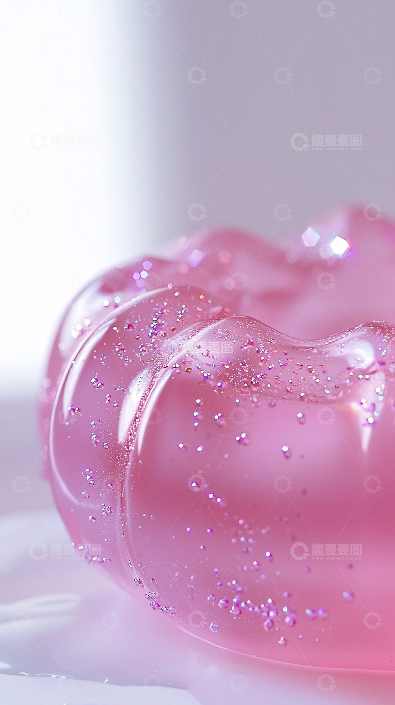 高清大图下载【趣麦麦图】粉色果冻