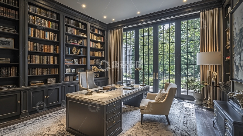 高清大图下载【趣麦麦图】书房