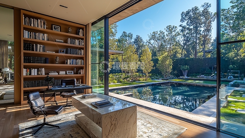 高清大图下载【趣麦麦图】现代简约书房