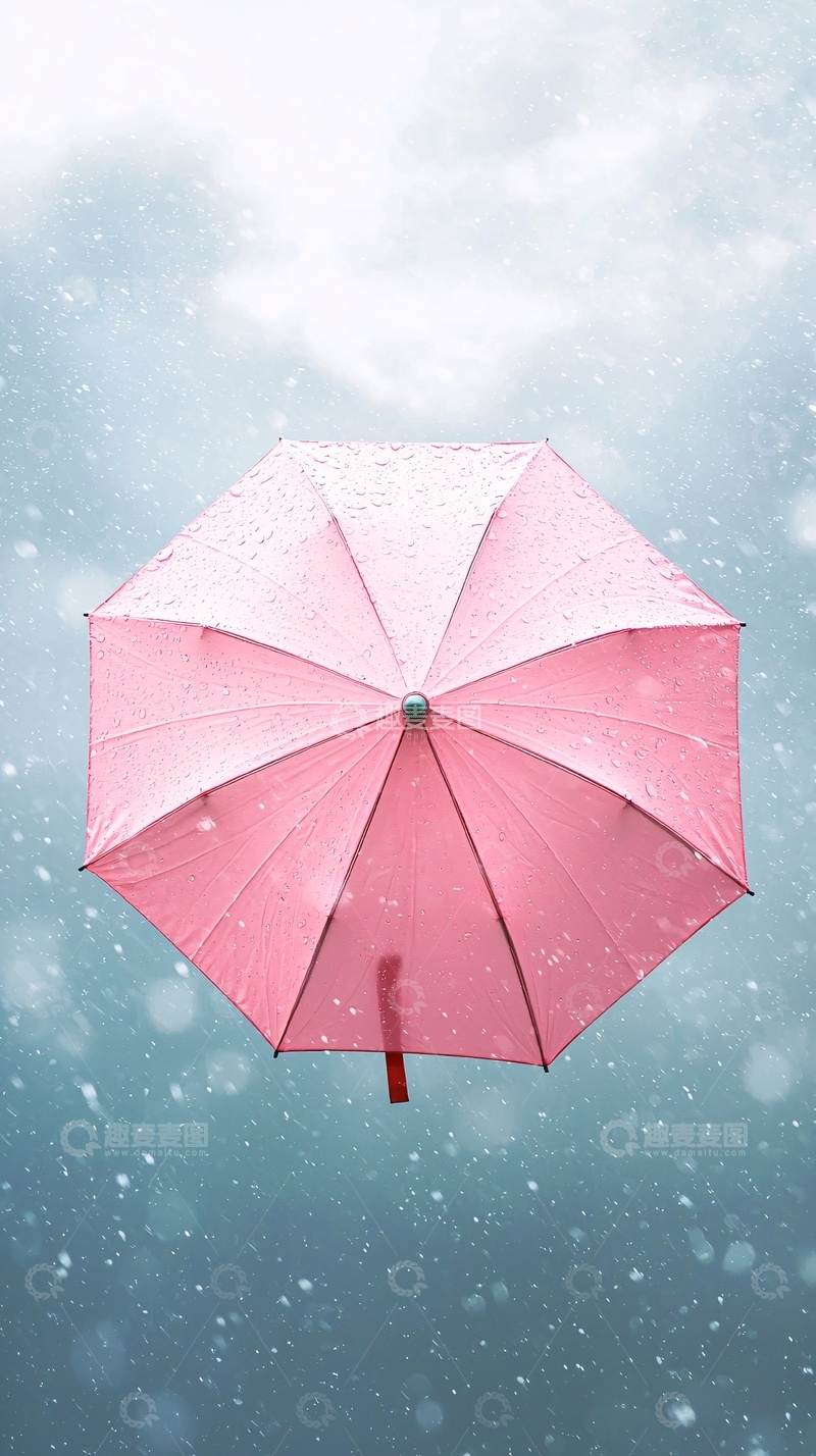 高清大图下载【趣麦麦图】粉色雨伞