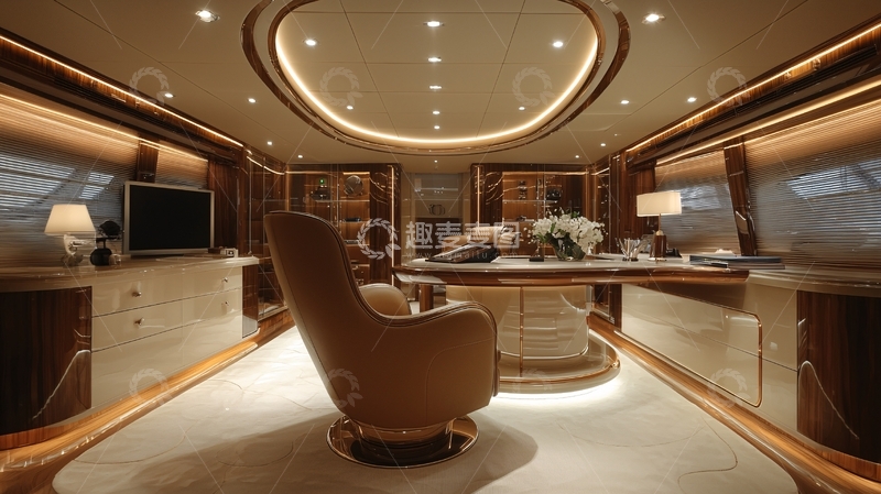 高清大图下载【趣麦麦图】豪华游艇办公室
