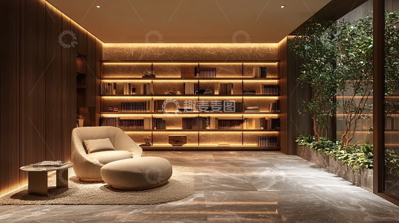 高清大图下载【趣麦麦图】高级住宅书房