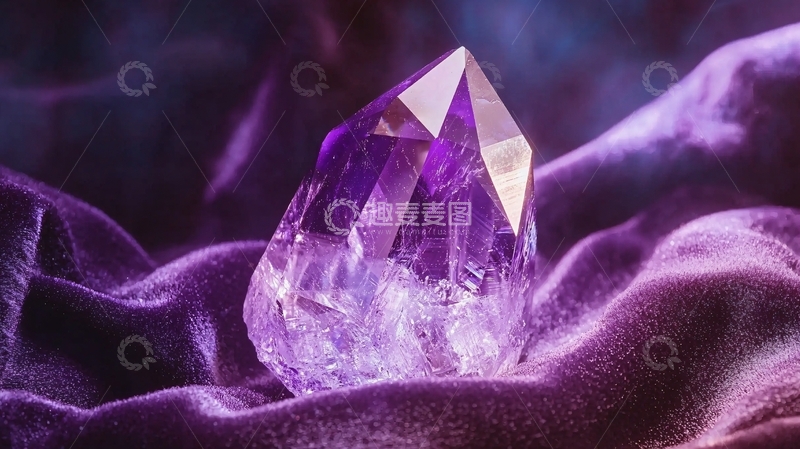 高清大图下载【趣麦麦图】紫水晶尖晶