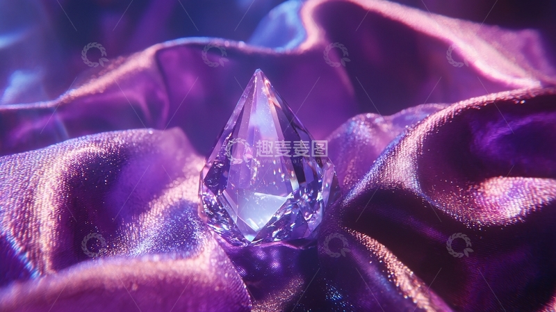 高清大图下载【趣麦麦图】紫色水晶