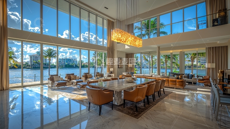 高清大图下载【趣麦麦图】豪华现代客厅