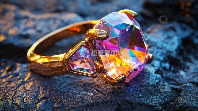 高清大图下载【趣麦麦图】金色戒指