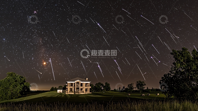 高清大图下载【趣麦麦图】流星雨