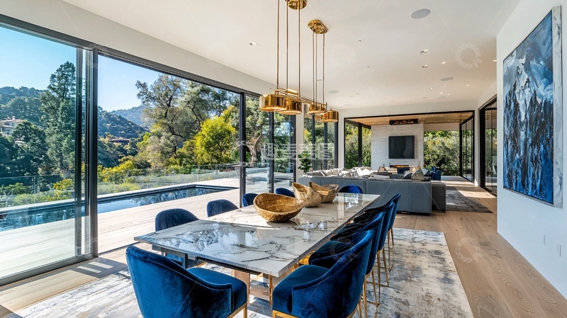 高清大图下载【趣麦麦图】豪华别墅室内餐厅