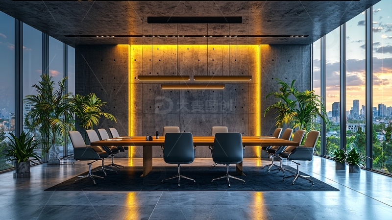 现代化高端商务会议室