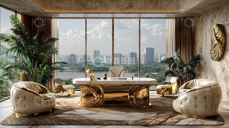 高清大图下载【趣麦麦图】豪华现代办公室